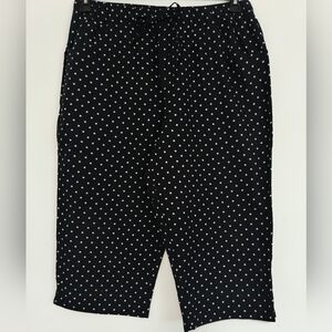 Women's Polka Dots Capris Pants /  Size 16